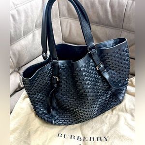 Burberry leather tote